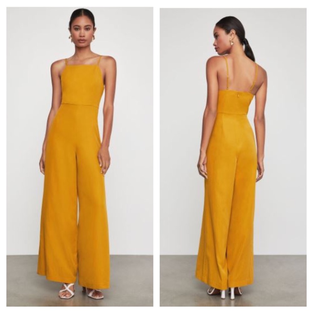 BCBGMAXAZRIA Strappy wide leg jumpsuit S NWT